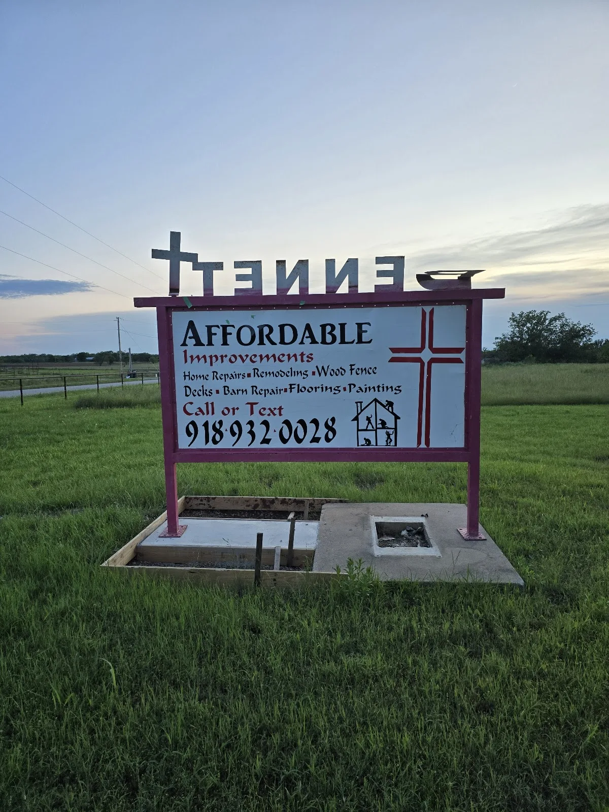 Affordable Improvements yard sign