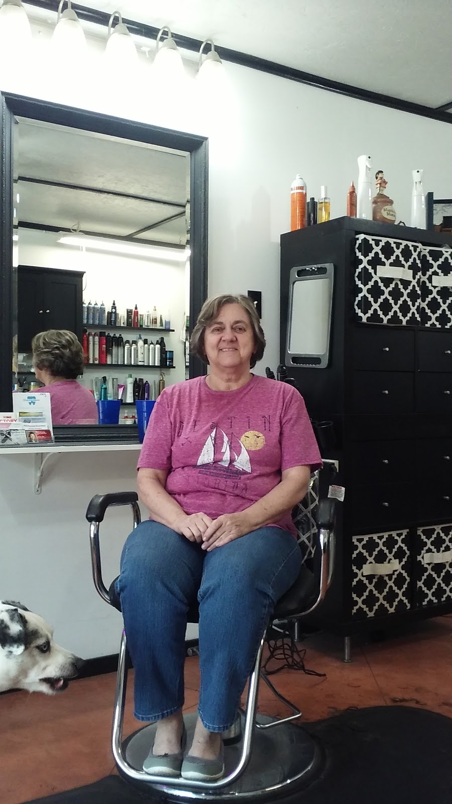 Client in the chair at Beauty Blessings Salon, Bartlesville