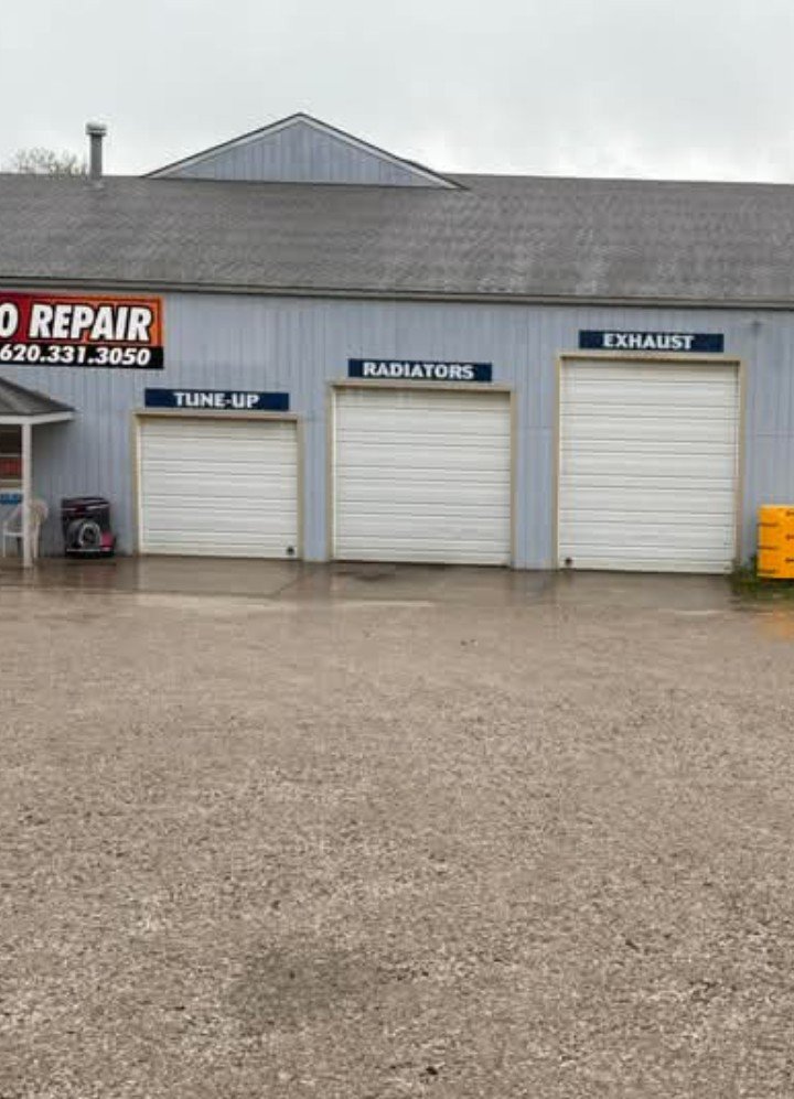 Service bay doors at Casey's Automotive