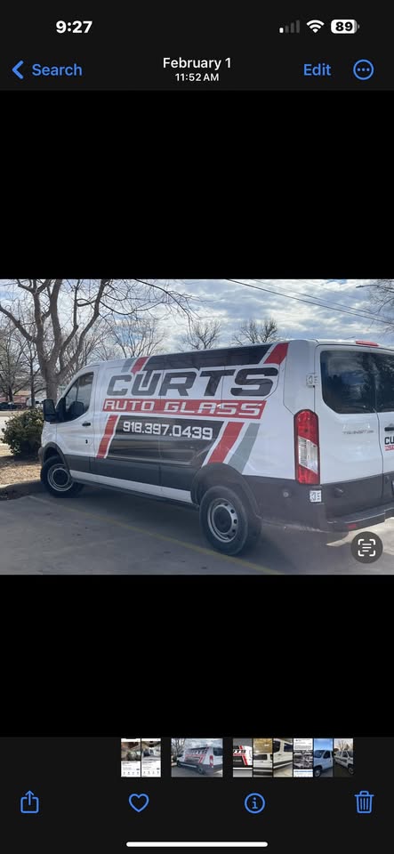 Curt's Auto Glass service van