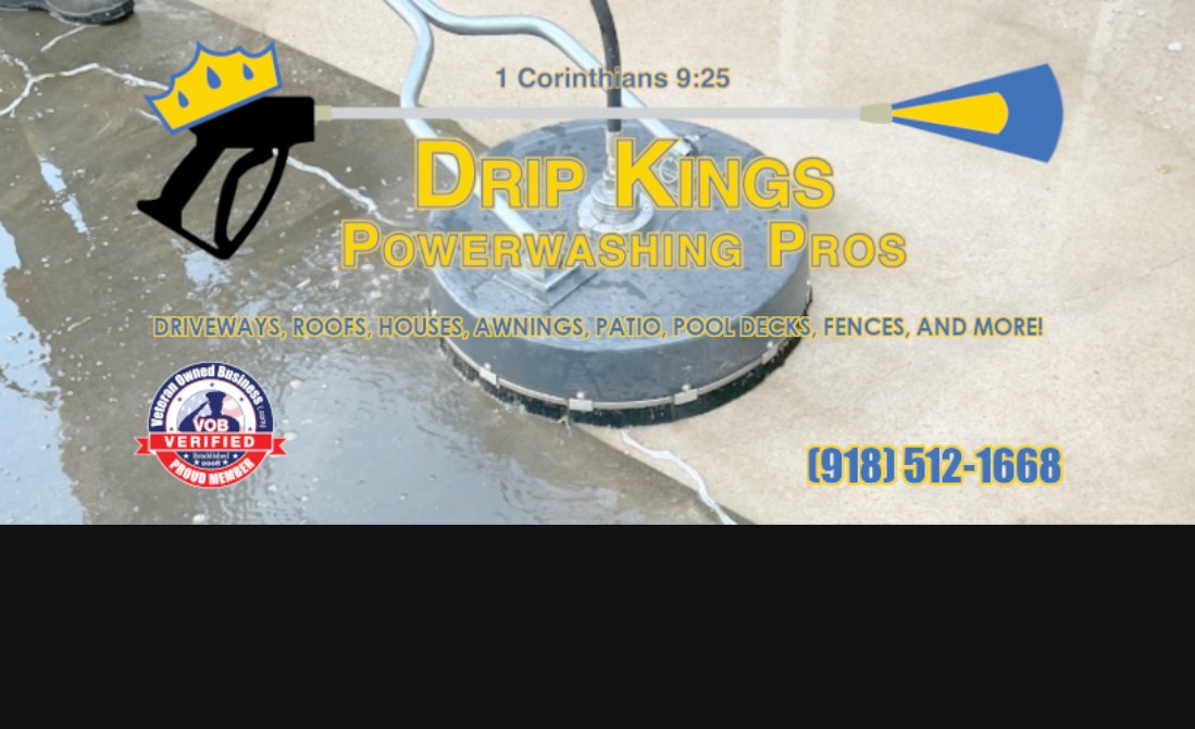 Surface cleaner on wet concrete driveway