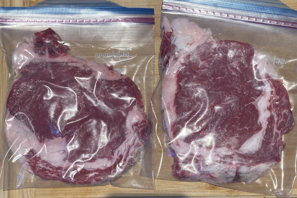 Fresh custom-cut steaks from Peck's
