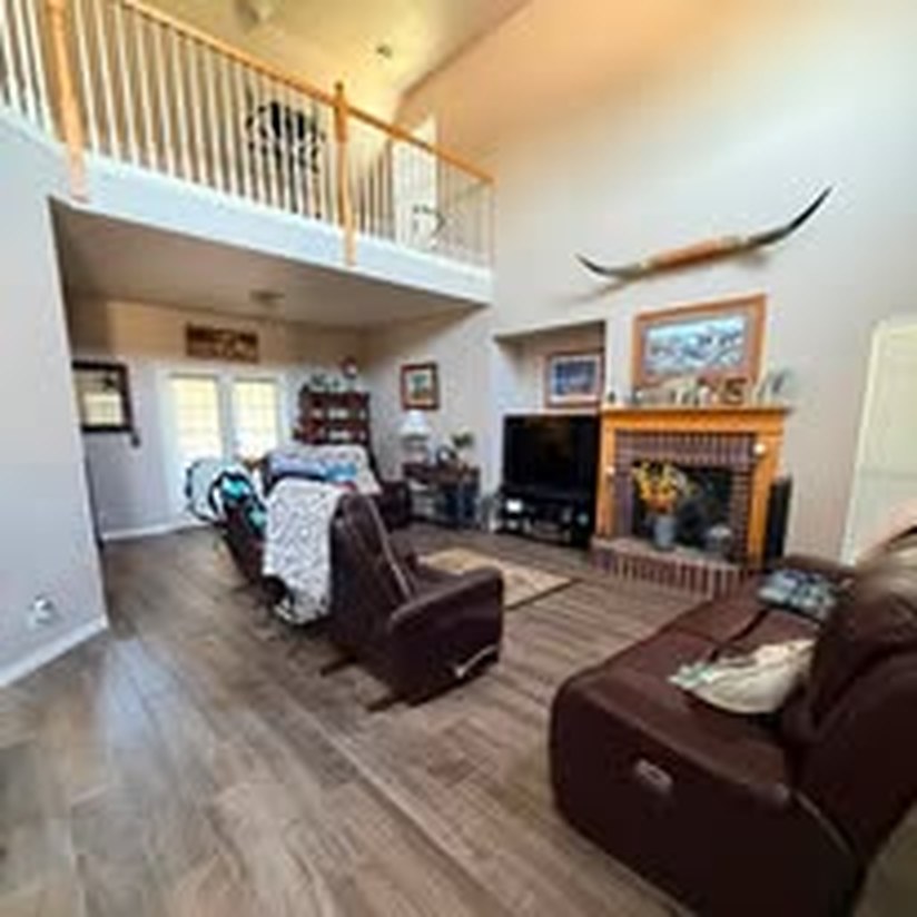 Bright living room after cleaning
