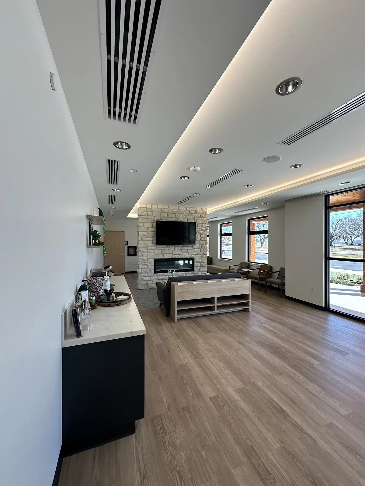 Finished commercial remodel interior