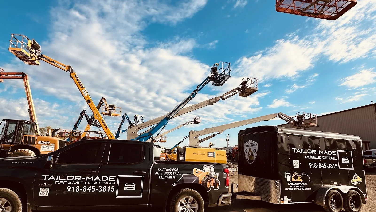 Tailor-Made truck and trailer on a job lot