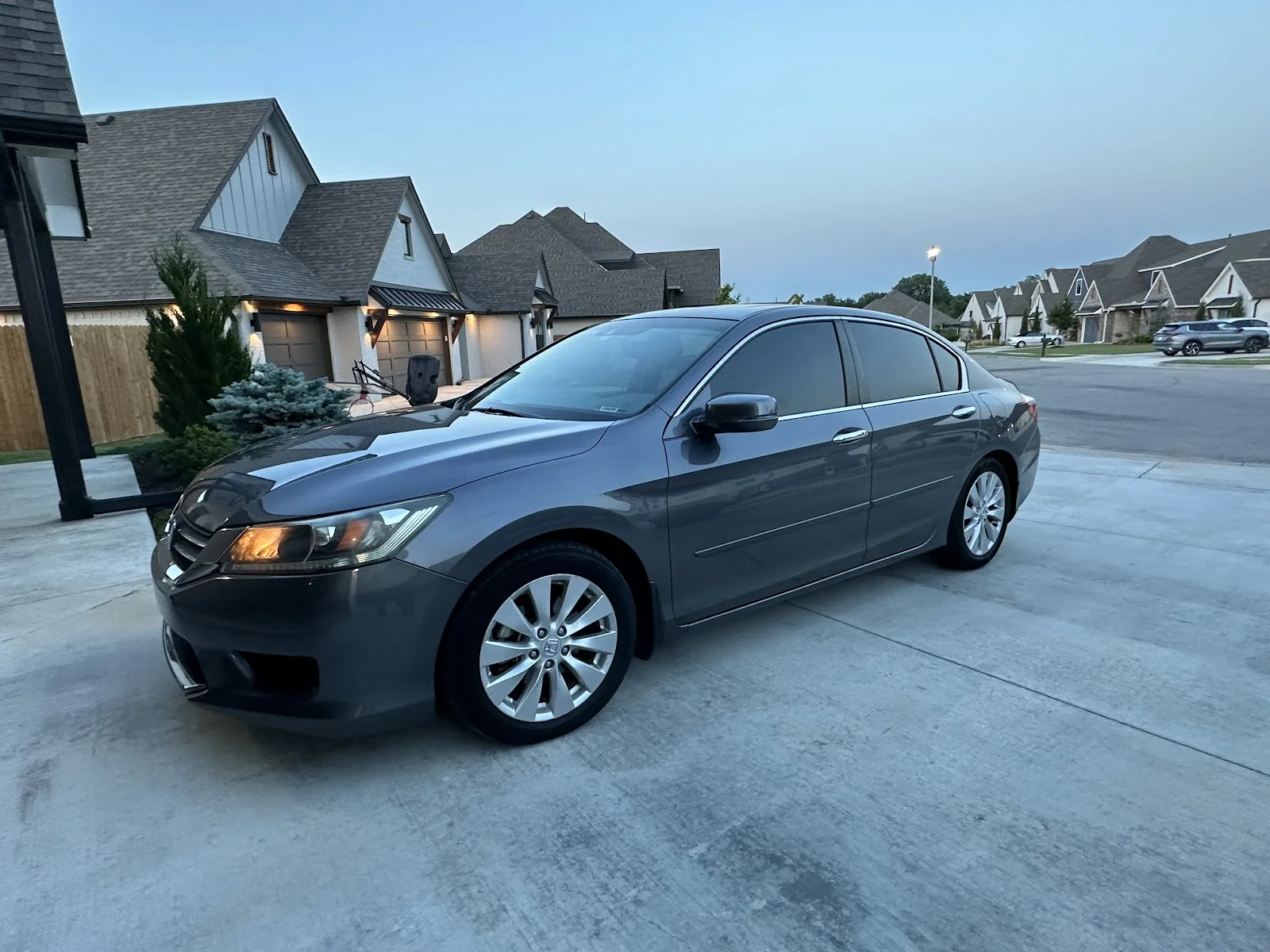 Freshly detailed sedan