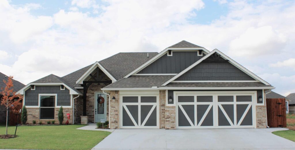 Finished home exterior after paint-ready work